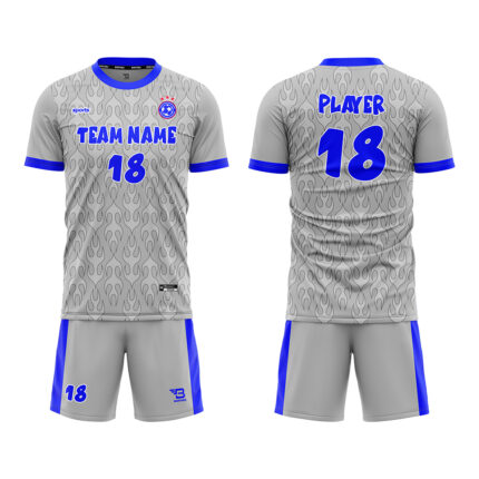 Custom soccer uniform jersey and shorts set